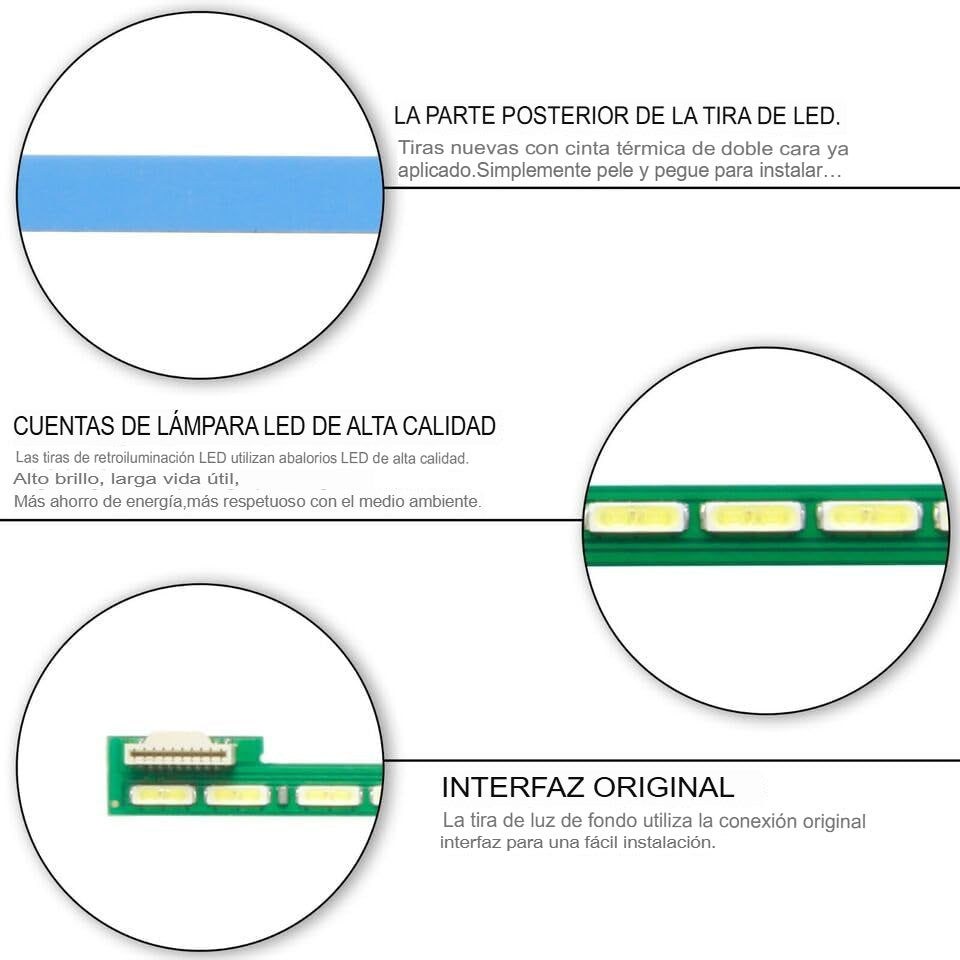 Kit Led Compatible LG 55la6900 55la7100 55la7300 55la7400 - conexion digital