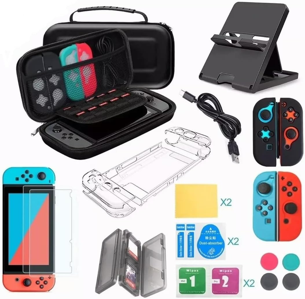Estuche Protector Compatible Nintendo Switch Mas Accesorios - conexion digital
