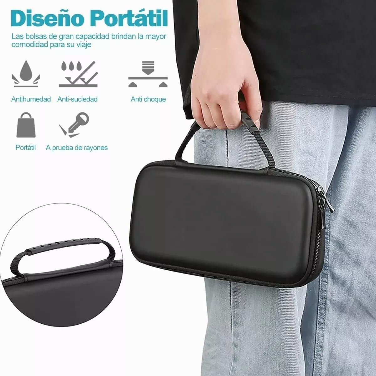 Estuche Protector Compatible Nintendo Switch Mas Accesorios - conexion digital
