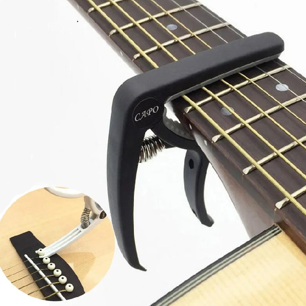 Cejilla, Capo Para Guitarra Acústica Con Estuche