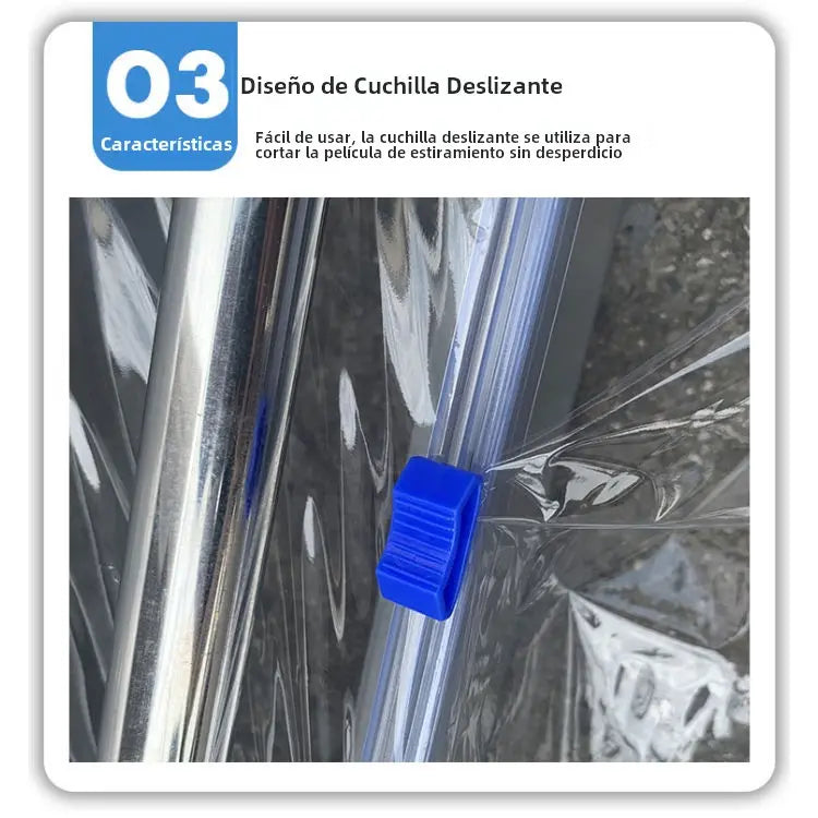 Dispensador Fijo Metálico Film Stretch Alusa - conexion digital