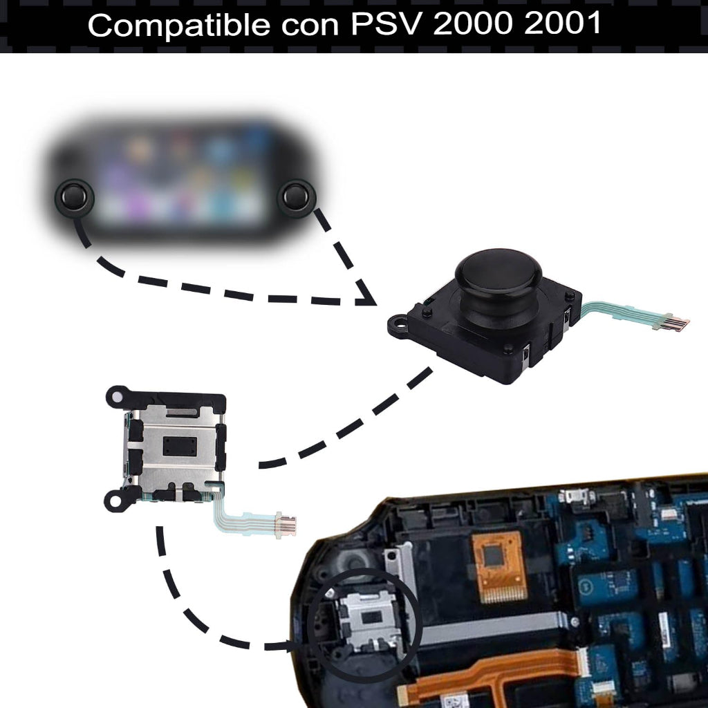 Repuesto Stick Análogo Compatible Ps Vita 2000 Psv2000 - conexion digital