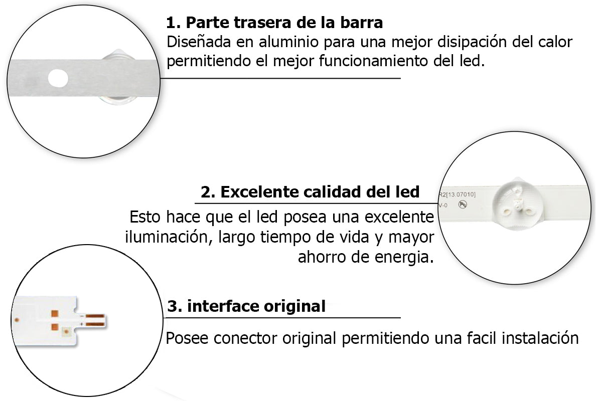 Kit Led 10 Barras Kdl-40r475a Kdl-40r455a