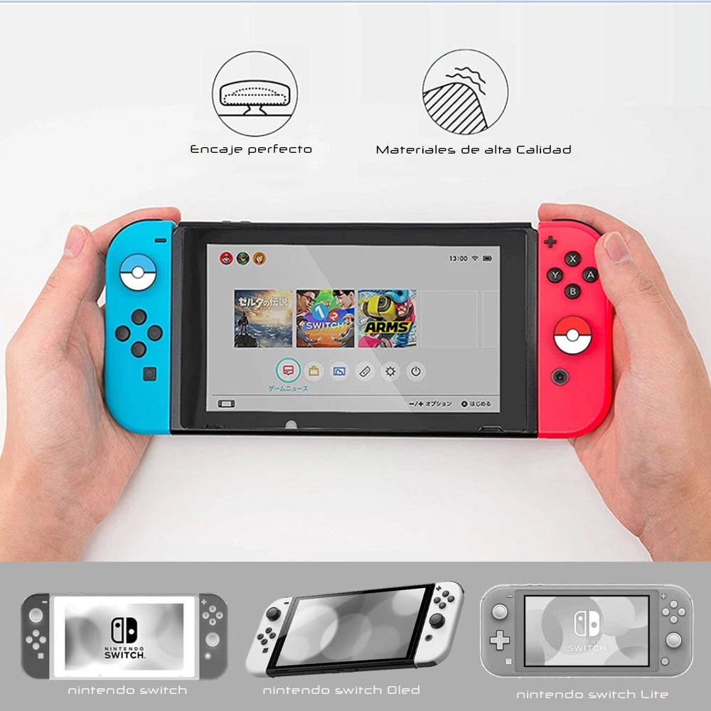 X4 Protectores Joycon Thumb Grips Silicon Nintendo Switch - conexion digital