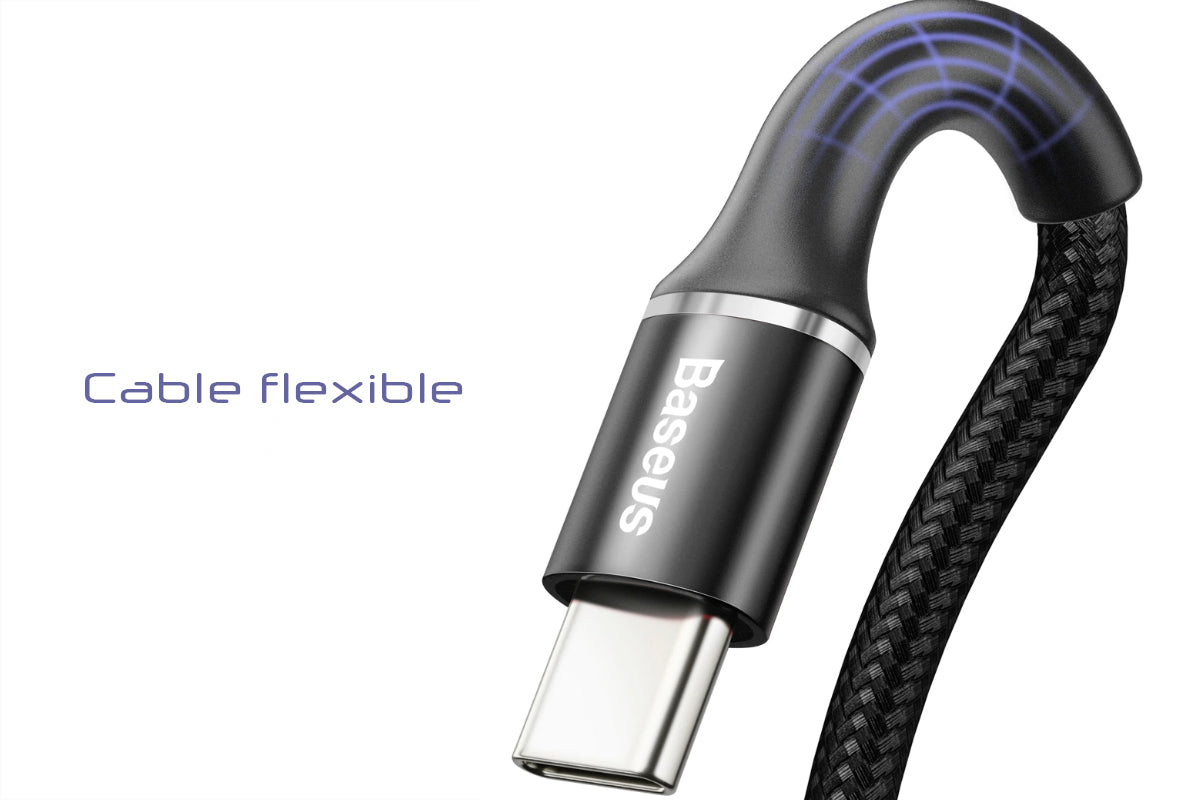 Cable Usb Tipo C Carga Rápida 40w 5a Trenzado Y Reforzado - conexion digital