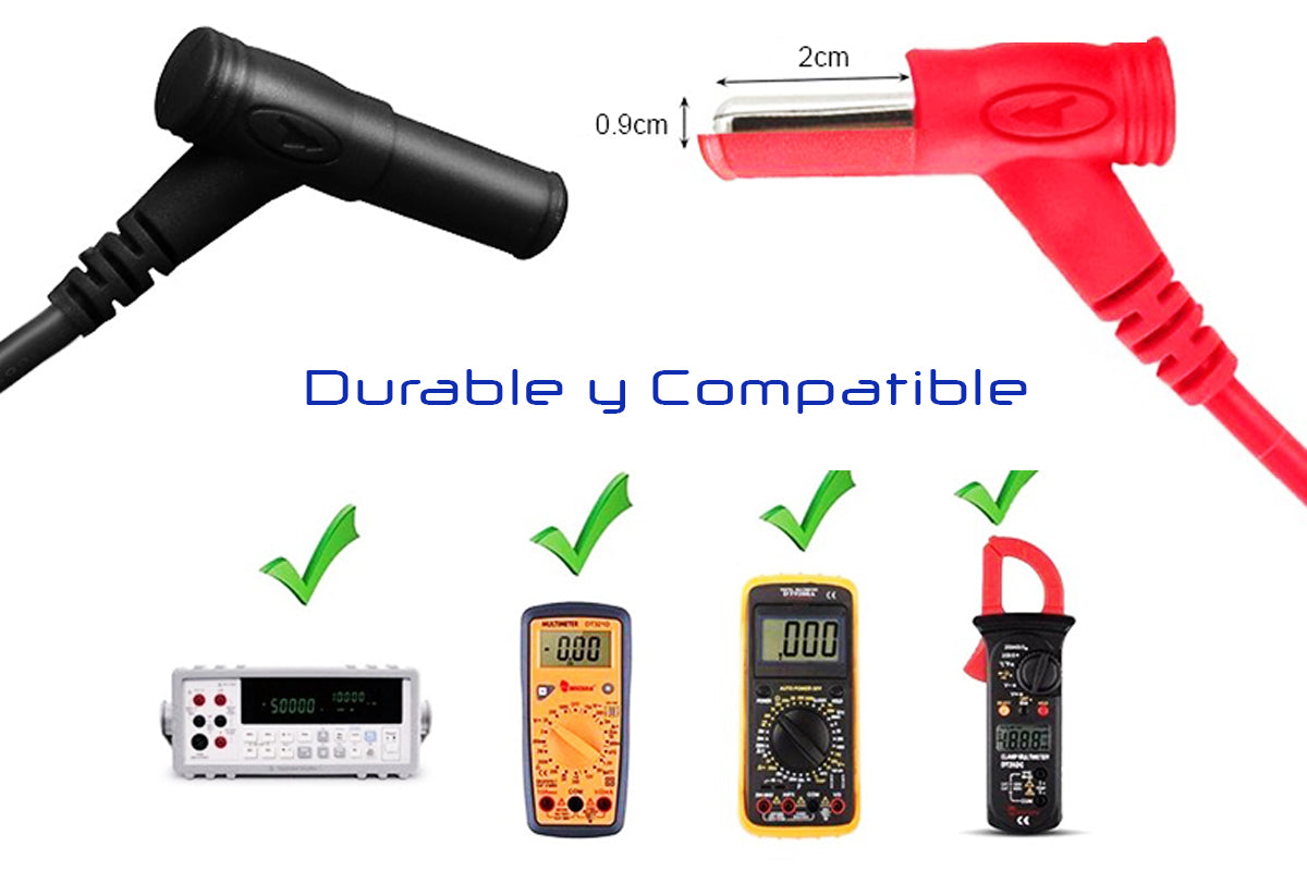 Punta Para Tester Multimetro 1000v 10amp - conexion digital