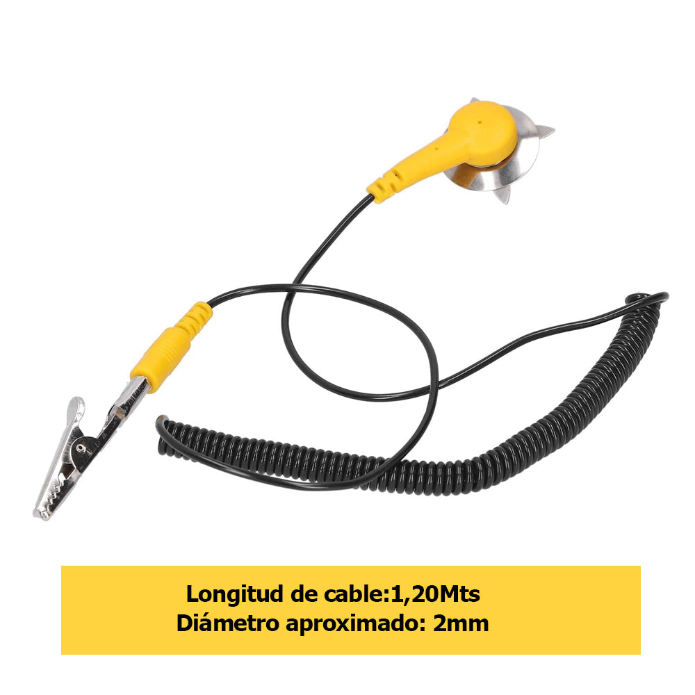 Pack X3 Cable Antiestático, Tierra Para Manta Antiestática - conexion digital
