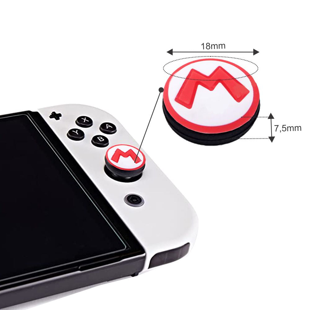 X4 Protectores Joycon Thumb Grips Silicon Nintendo Switch - conexion digital