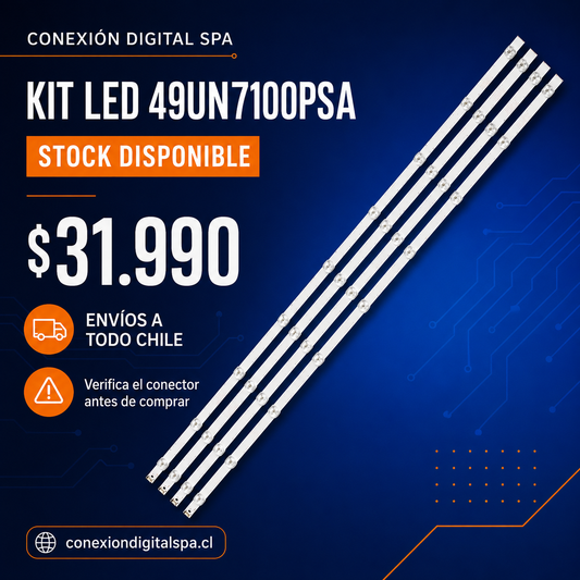 Cómo verificar la compatibilidad del kit LED LG 49UN7100PSA