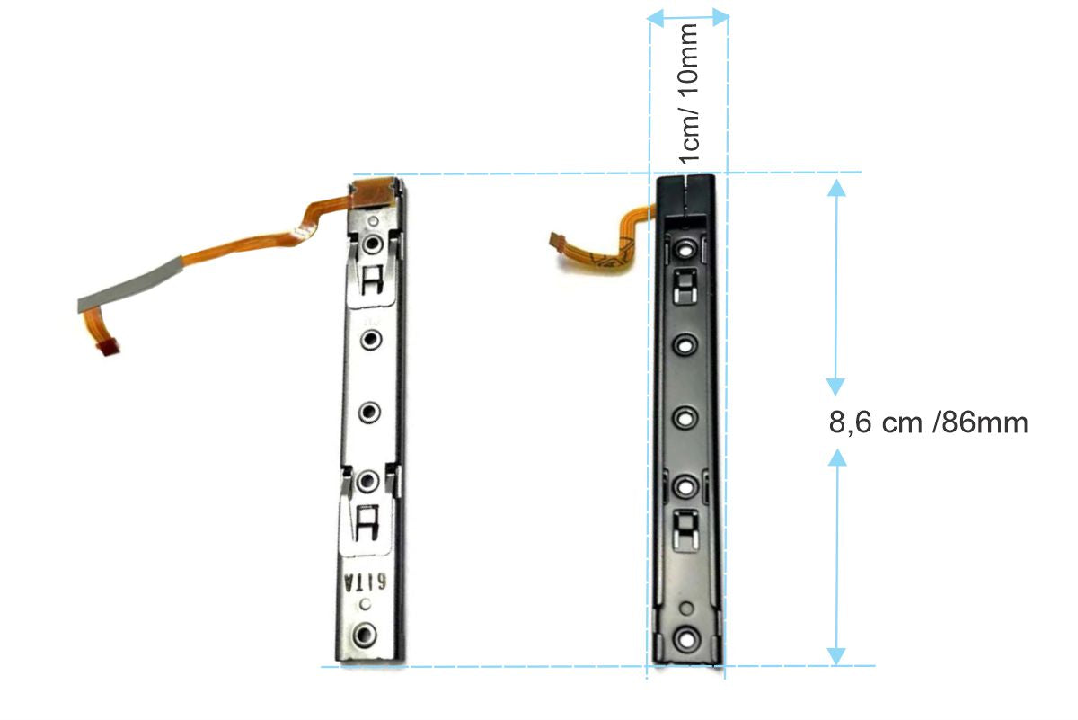 Par Riel Carril Consola Compatible Nintendo Switch Repuesto - conexion digital