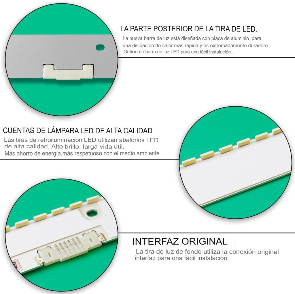 Kit Led Compatible Samsung Un55mu6500g Nuevo - conexion digital
