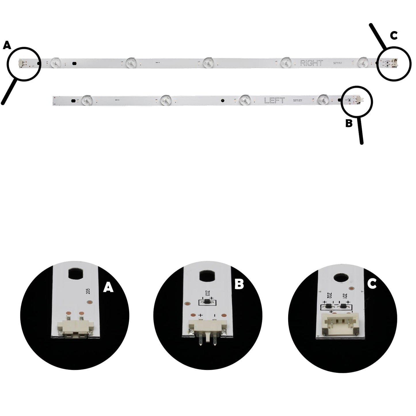 Kit Led Compatible 49uj6300 49lk5700 49lj5500 49uk6200 - conexion digital