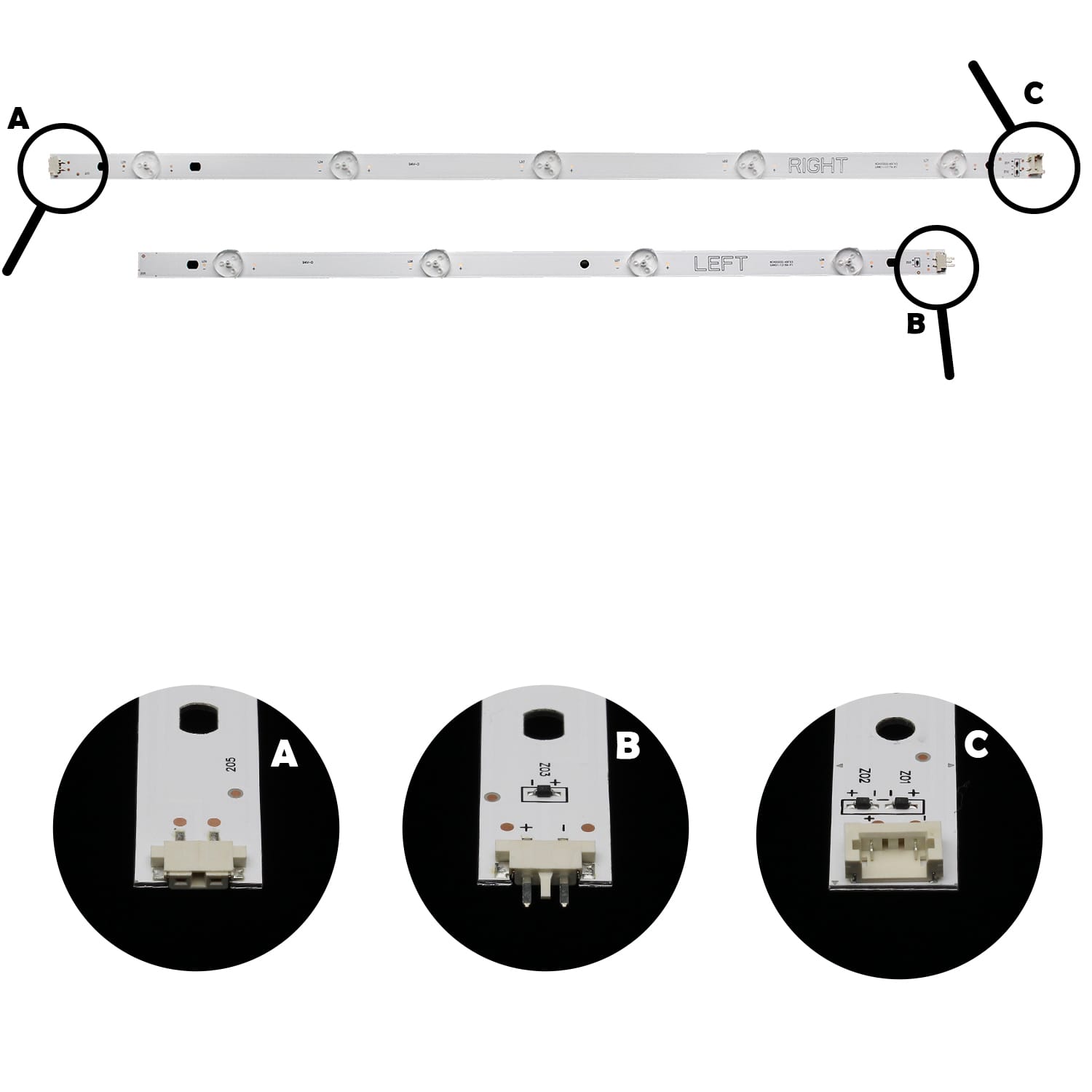Kit Led Compatible 49uj6300 49lk5700 49lj5500 49uk6200 - conexion digital