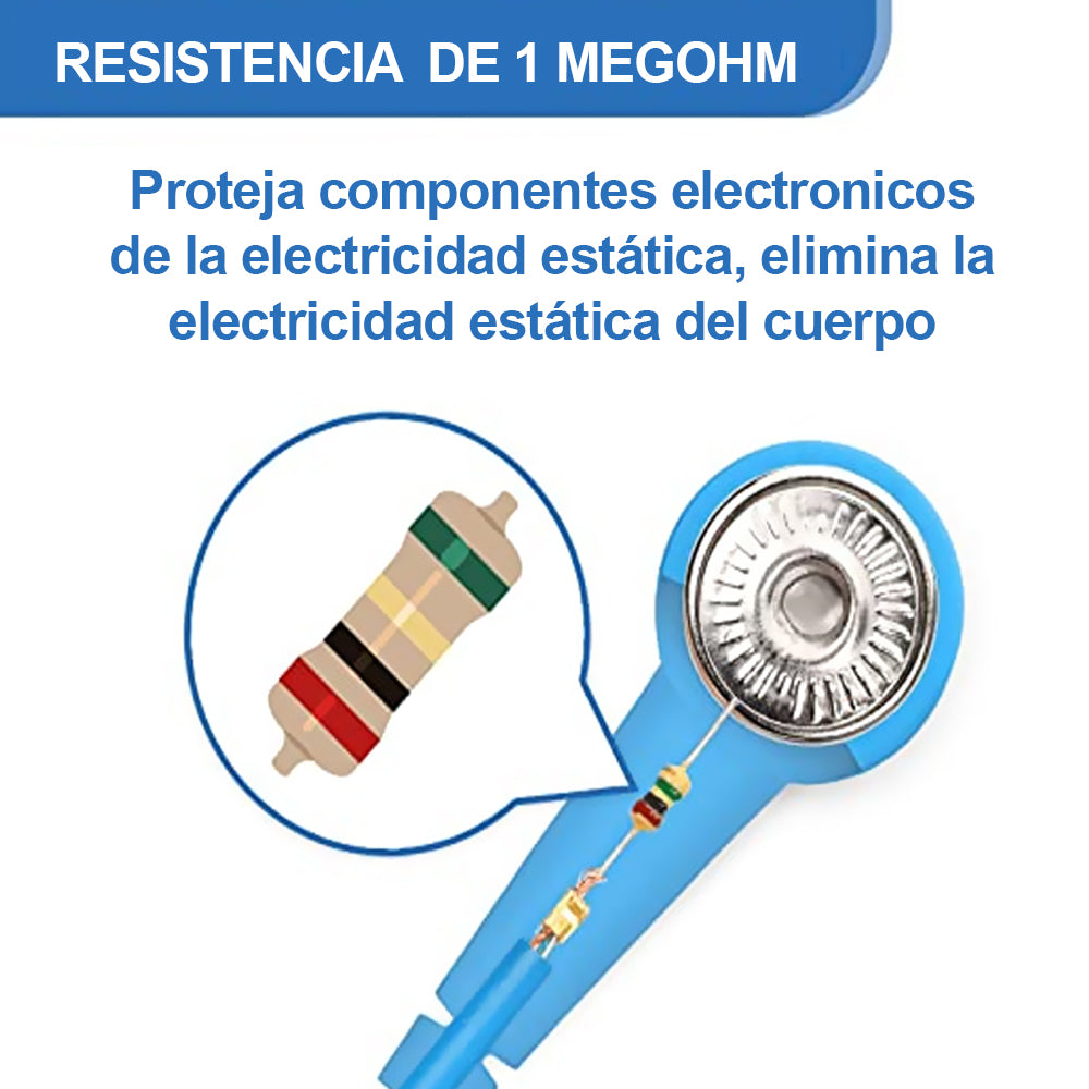 Pack x4 Pulsera Antiestática Comodidad Y Seguridad