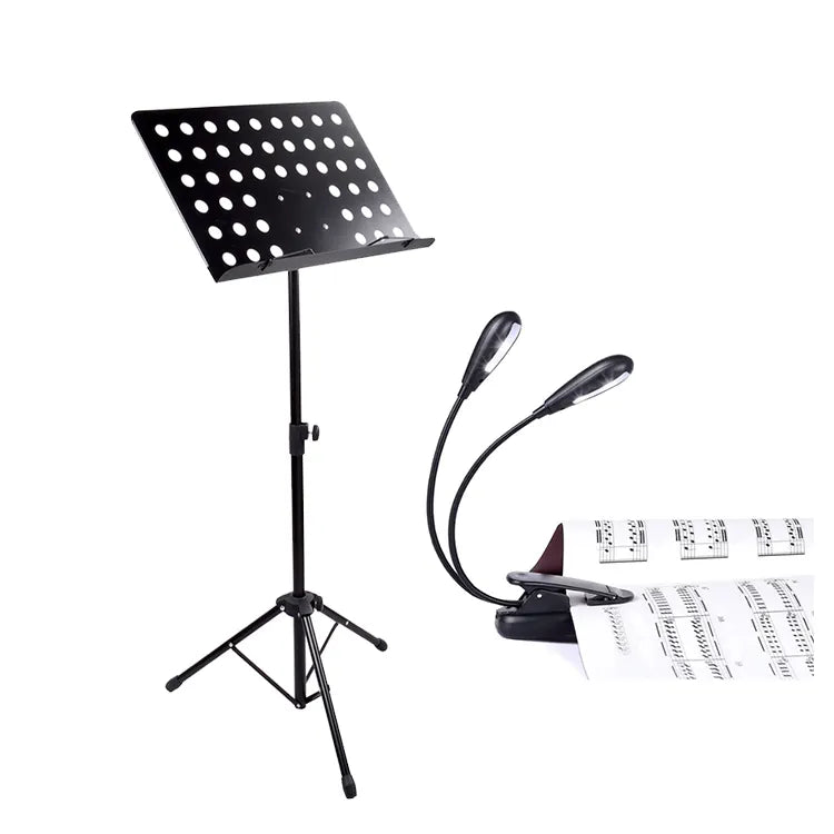 Lampara Luz Led Doble Brazo Para Atril Clip Recargable - conexion digital