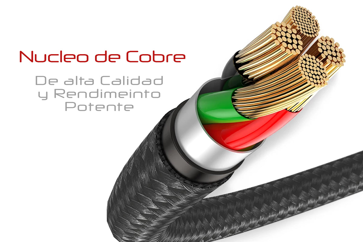 Cable Usb Tipo C Carga Rápida 40w 5a Trenzado Y Reforzado - conexion digital