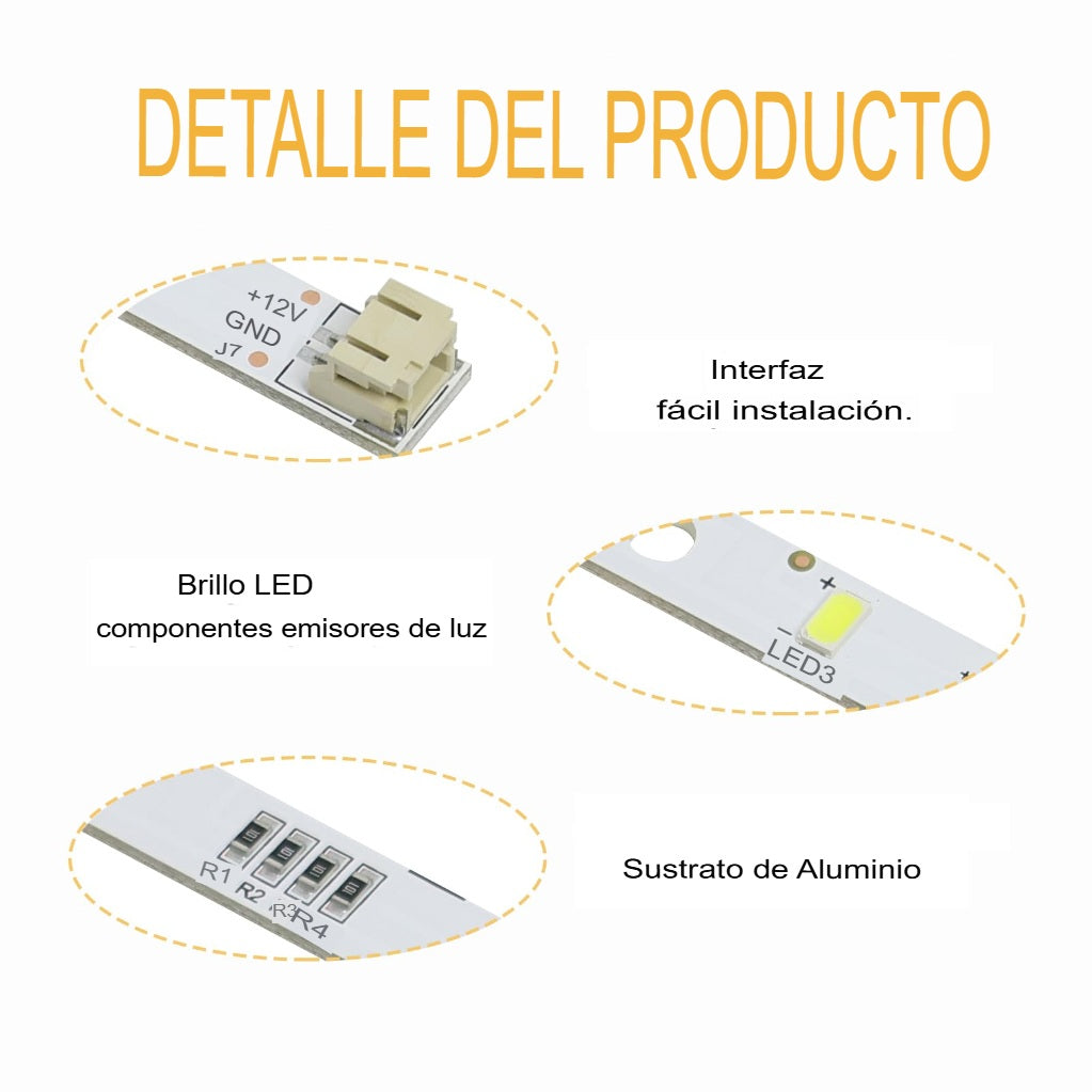 Placa Luz LED 12V para Refrigerador 16 cm – 3 LED