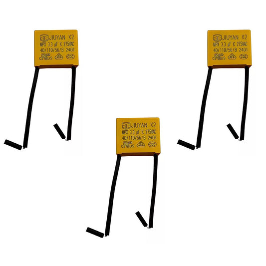 Pack X3 Condensador Para Apagador Inteligente 3.3uf 220v