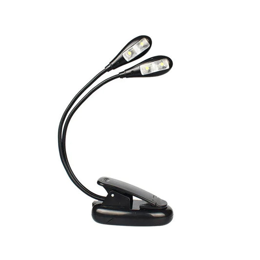 Lampara Luz Led Doble Brazo Para Atril Clip Recargable - conexion digital