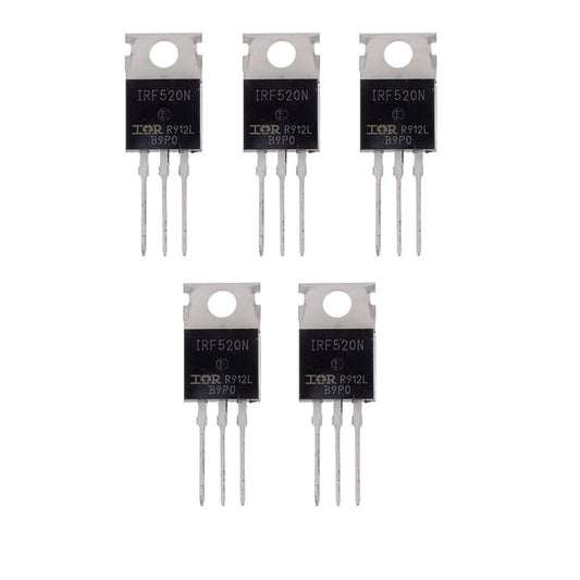 Pack X5 Mosfet De Potencia Irf520n